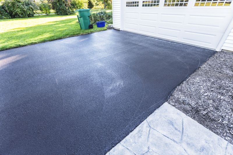 Blacktop Driveway with Smooth Finish