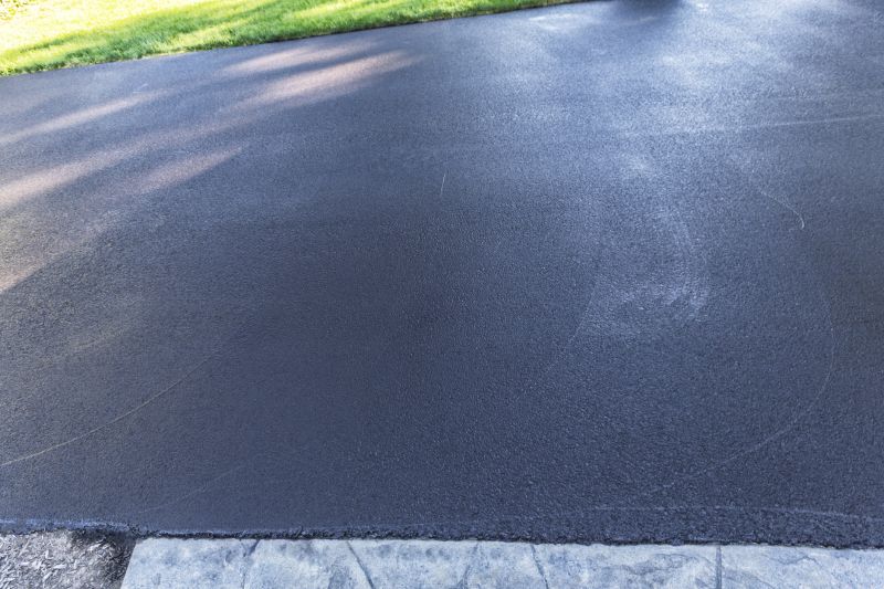 Residential Asphalt Driveway with Clear Edges